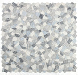 Pebble Marble Thassos and Caribe Quartzite - Crystal Ocean