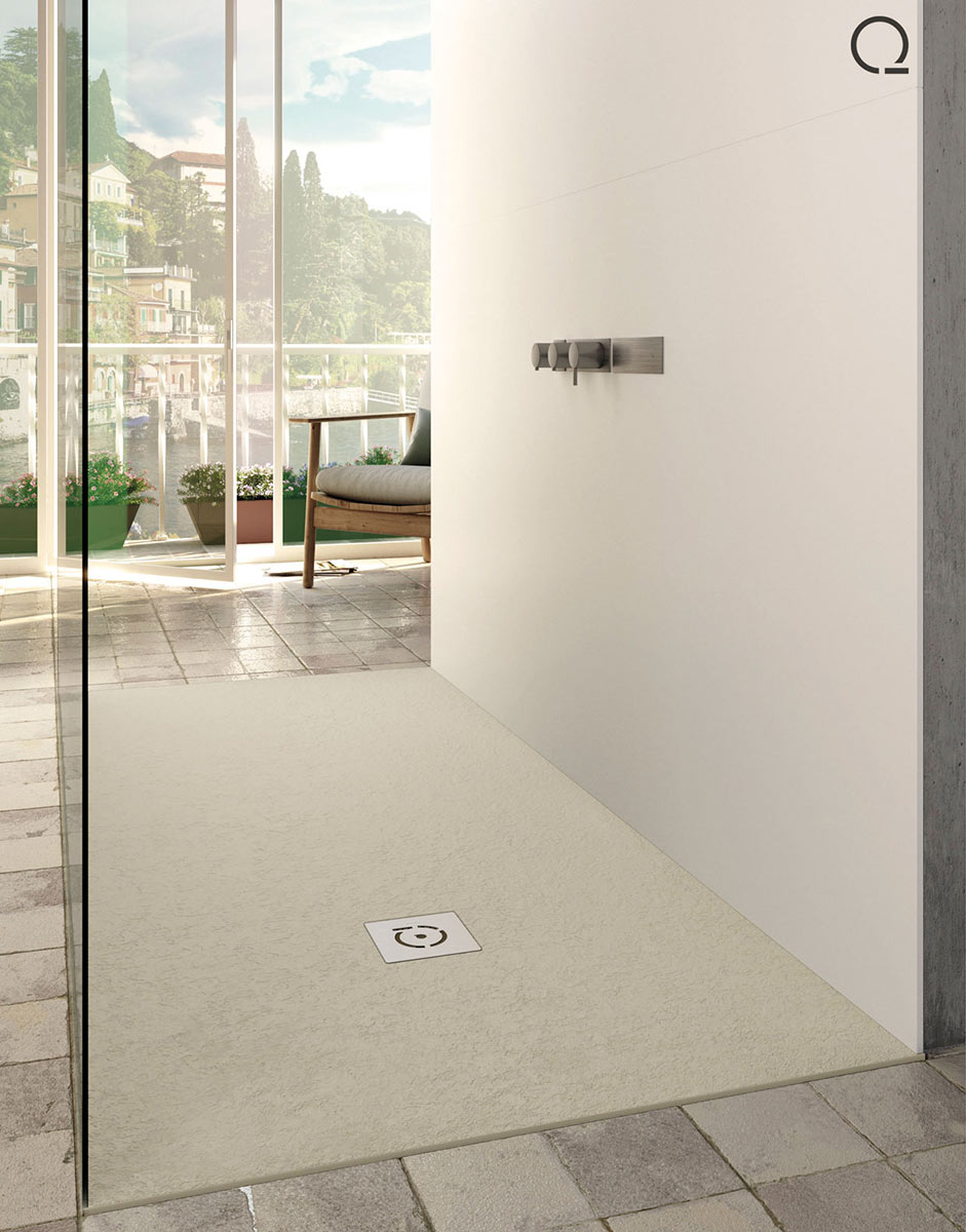 Quare Design Shower Trays Relief Plus Slate Texture 36x36