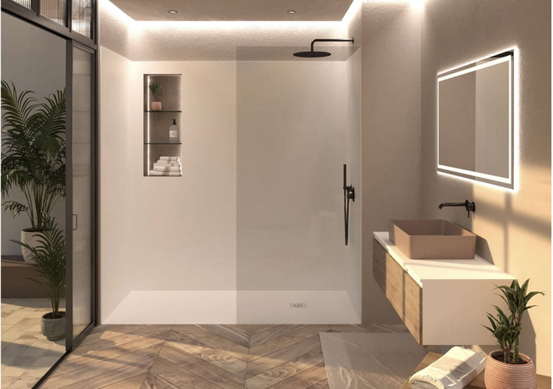 Quare Design Shower Trays Relief Plus Slate Texture 36x36