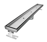 Quartz Linear Shower Drain Brushed Stainless - Tile Insert 60