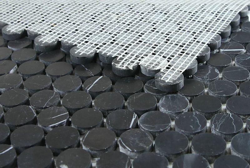 Mosaics Marble Penny Series - Black