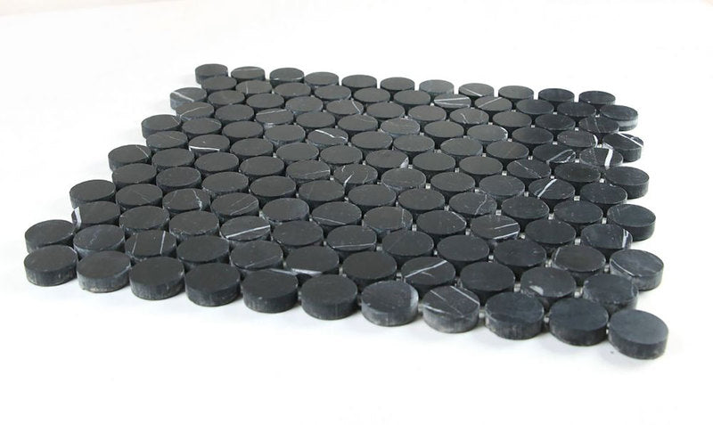 Mosaics Marble Penny Series - Black
