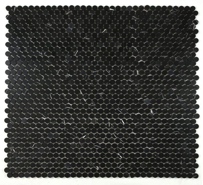 Mosaics Marble Penny Series - Black
