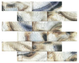 Onyx Glass Mosaics Brick Shape - Nature Vein