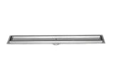 SereneDrains Linear Shower Drain Tile Insert Brushed Nickel 24