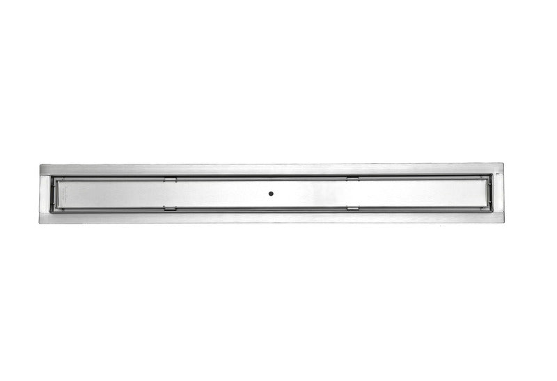 SereneDrains Linear Shower Drain Tile Insert Brushed Nickel 24