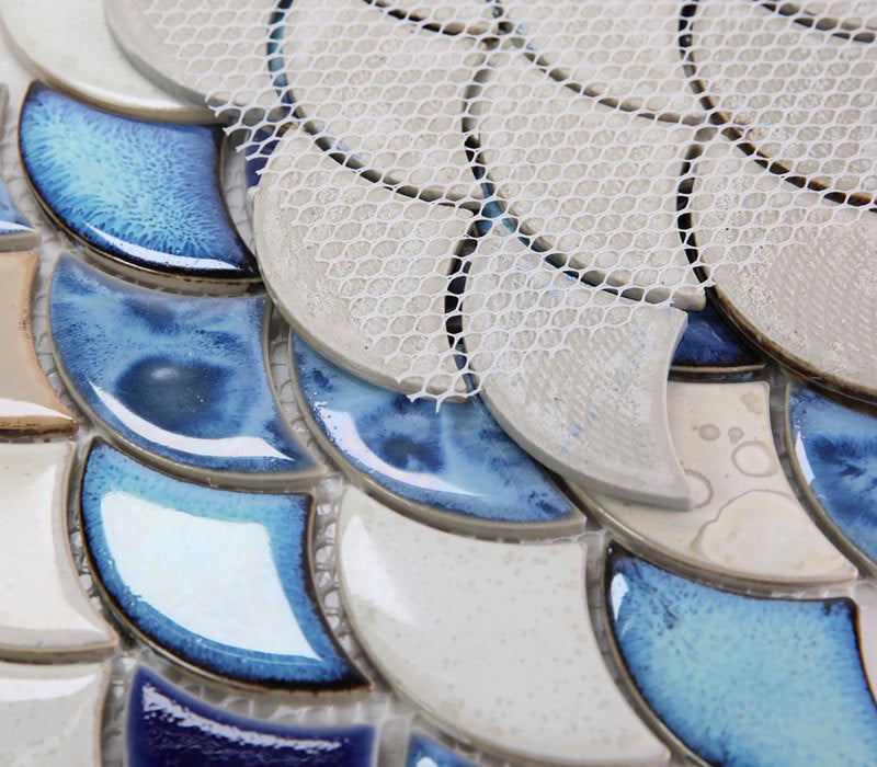 Mosaic Handmade Porcelain Tile - Blue