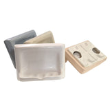 Ceramic Glaze Soap Dish Glossy Light Rose