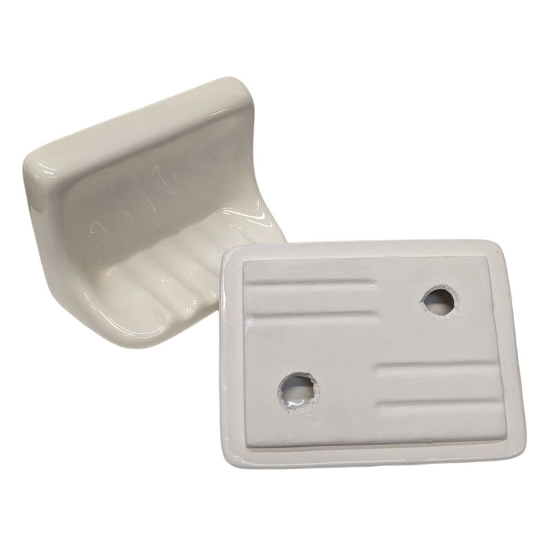 Ceramic Glaze Soap Dish - Cream