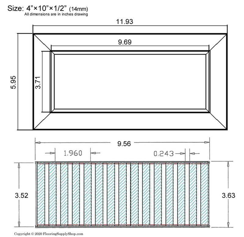 Chameleon Tile Vent Registers 4 x 10