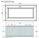 Chameleon Tile Vent Registers 4 x 10