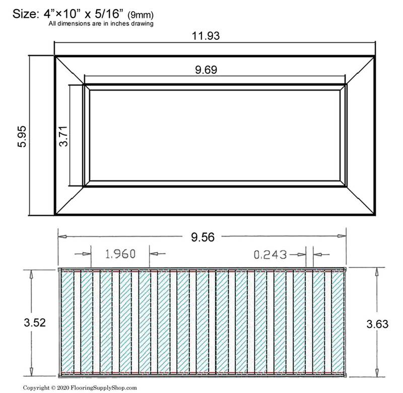 Chameleon Tile Vent Registers 4 x 10