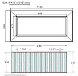 Chameleon Tile Vent Registers 4 x 10