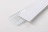 Black Forest Painted Glass Series 3 x 12 - Silver White