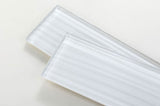 Black Forest Painted Glass Series 3 x 12 - Silver White