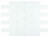 Black Forest Painted Glass Series 3 x 12 - Silver White