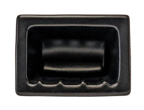Recessed Soap Dish Porcelain 6 x 4 - Black Matte