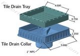 Tile Drain Insert 5 inch Tan