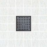 SereneDrains Square Shower Drain Traditional Square 6 Black