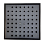 SereneDrains Square Shower Drain Traditional Square 6 Black