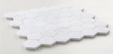 Mosaics Marble Carrara and Bardiglio Hexagon - White