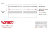 Warmup In-slab Heating Cable System 62-104 sq ft 240V