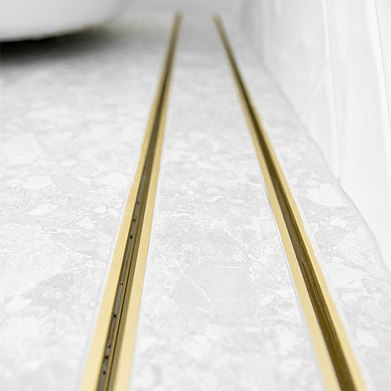 Custom Grates shower drain Tile Insert - Matte Gold CUSTOM