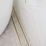 Custom Grates shower drain Tile Insert - Matte Gold CUSTOM