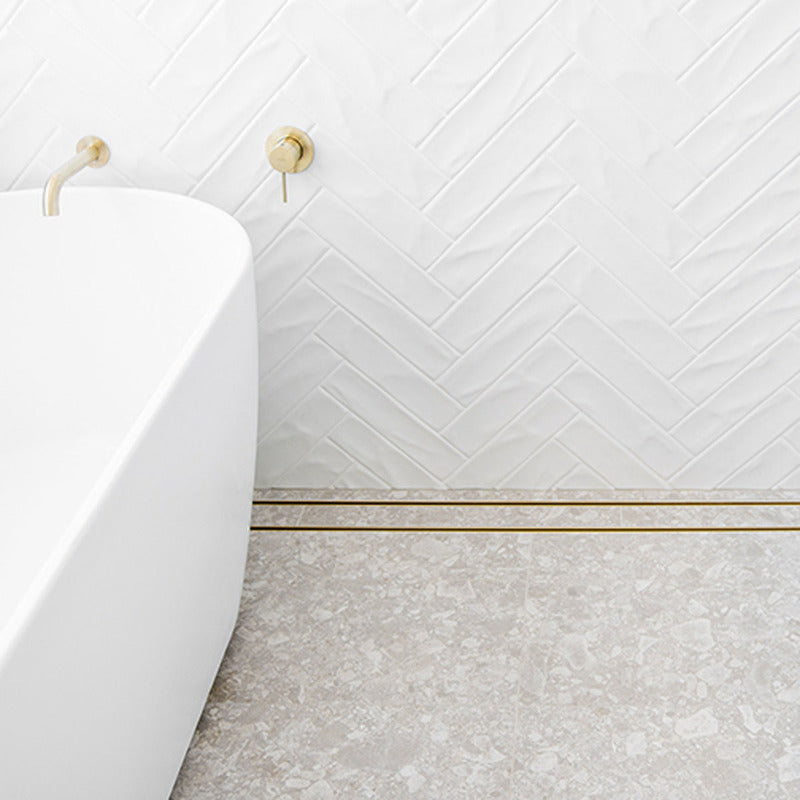 Custom Grates shower drain Tile Insert - Matte Gold CUSTOM