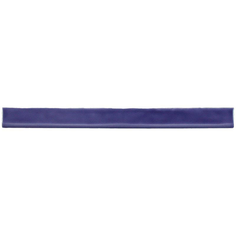 Kaleidoscope Handmade Ceramic Tile Bullnose 1x12 - Purple
