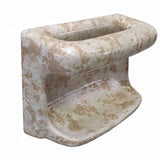 SereneDrains Ceramic Soap Dish Bar Holder Shower Wall Mount Tray - Stone