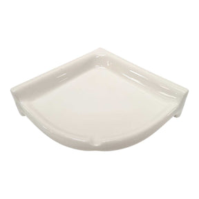 Bone Glossy ceramic wall shelf on a white background