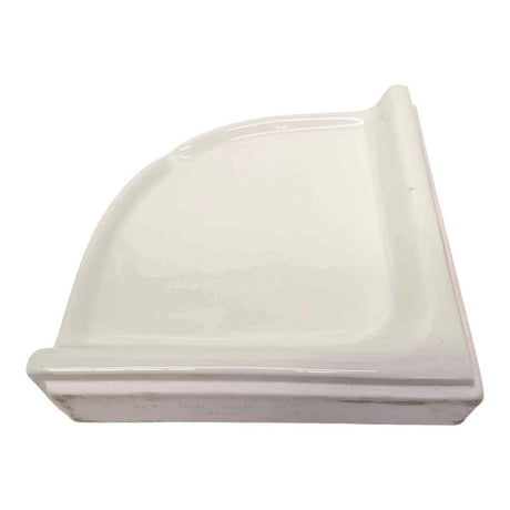Bone Glossy ceramic wall shelf on a white background