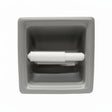 SereneDrains Ceramic Recessed Toilet Extended Paper Holder Gray Matte