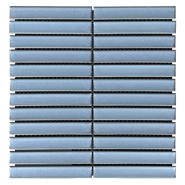Concaved Bar Porcelain Mosaic Tile Deep Indigo - Wall & Backsplash