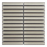 Concaved Bar Porcelain Mosaic Tile Spiced Matcha - Wall & Backsplash