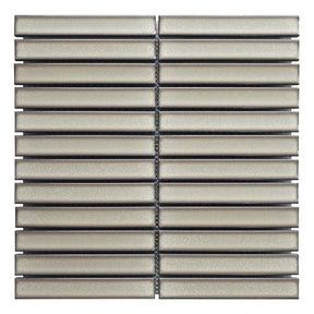 Concaved Bar Porcelain Mosaic Tile Spiced Matcha - Wall & Backsplash