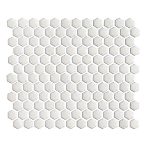 Hexagon Porcelain Mosaic Tile - Opal Wall & Floor Tile