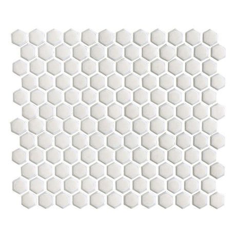 Hexagon Porcelain Mosaic Tile - Opal Wall & Floor Tile