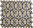 Hexagon Porcelain Mosaic Tile - Rustic Sunset Wall & Floor Tile