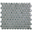 Porcelain Mosaic Tile Hexagon - Tropical Lush