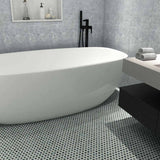 Porcelain Mosaic Tile Hexagon - Tropical Lush