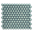 Porcelain Mosaic Tile Hexagon - Mint Rose