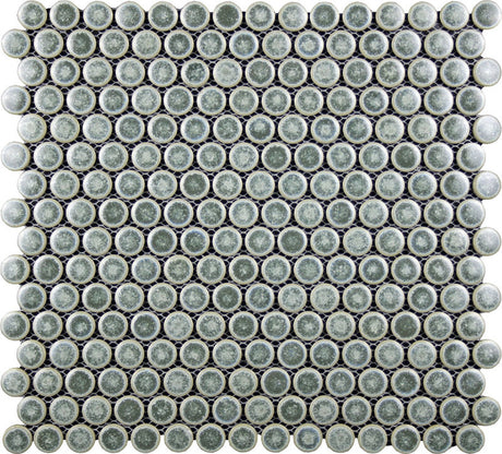 Penny Round Porcelain Mosaic Tile - Tropical Lush Wall & Floor Tile