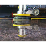 Cheetah diamond pad restoring worn marble floor surfaces