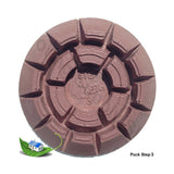 Cheetah puck for stone scratch removal and surface restoration