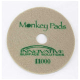 Monkey 17 inch 11000 grit diamond stone polishing pad for marble travertine limestone and terrazzo