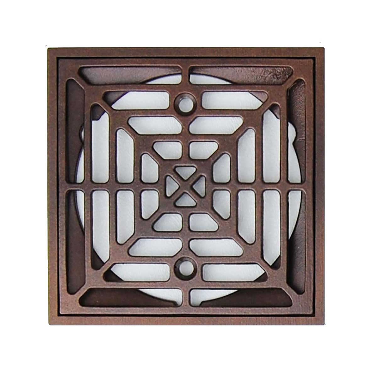 Oil rubbed bronze square shower drain for luxury bathroom remodels