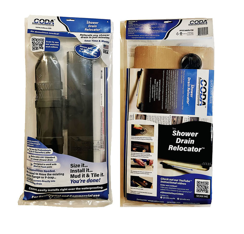 CODA the Shower Drain Relocator