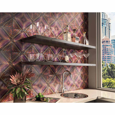 Color Splash Glass Series 3D Tile - Prism Glow